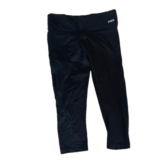 Women's PINK Black Yoga Leggings Size S - Picture 2 of 4